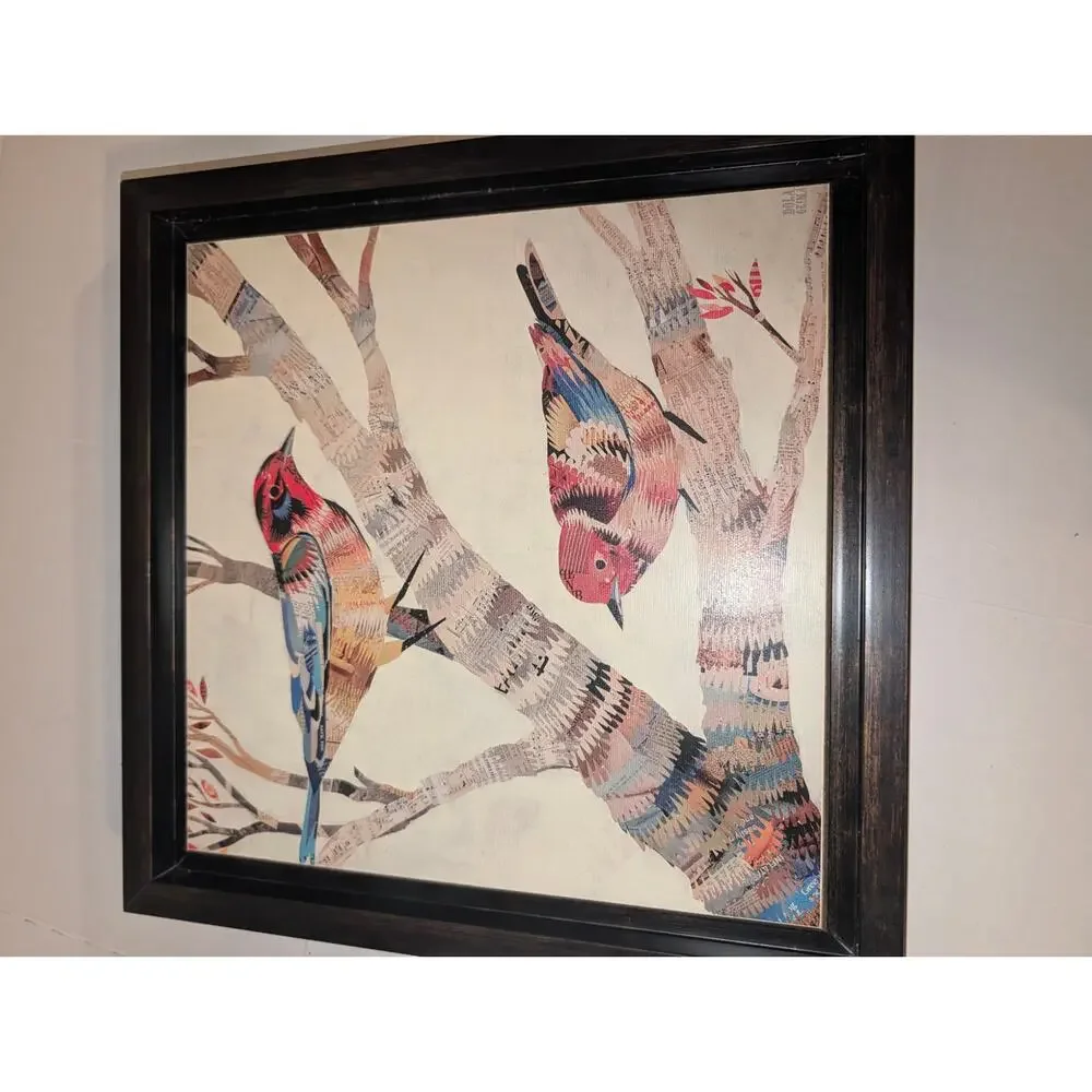 The Warblers & Warblers II by Dolan Geiman Wall Art Printed on Wooden Frame